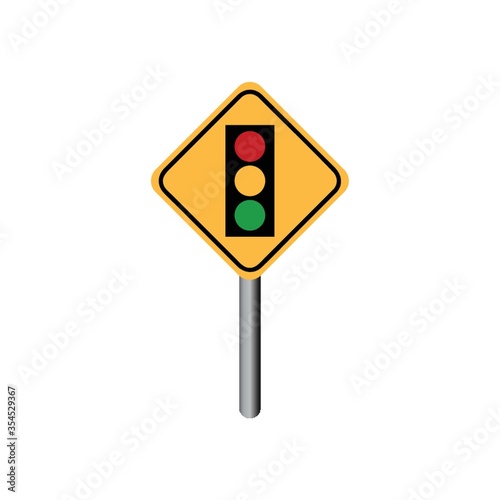 Traffic signal ahead sign