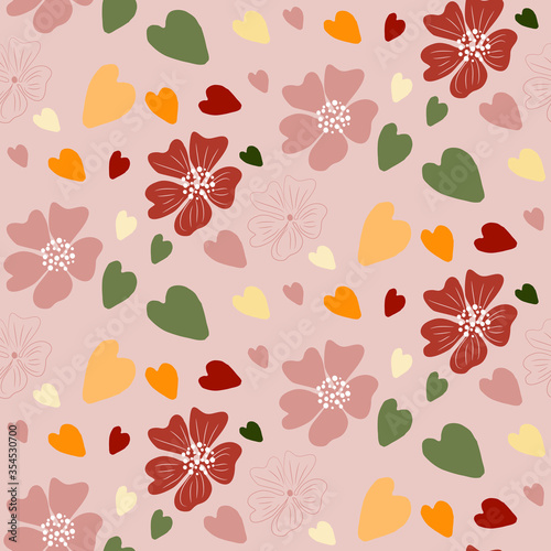 hand-drawn abstract seamless pattern. Can use for print, template, fabric, presentation, textile, banner, poster, wallpaper, digital paper
