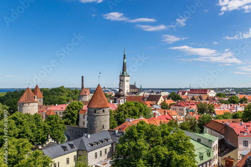 the old city of tallin from above 