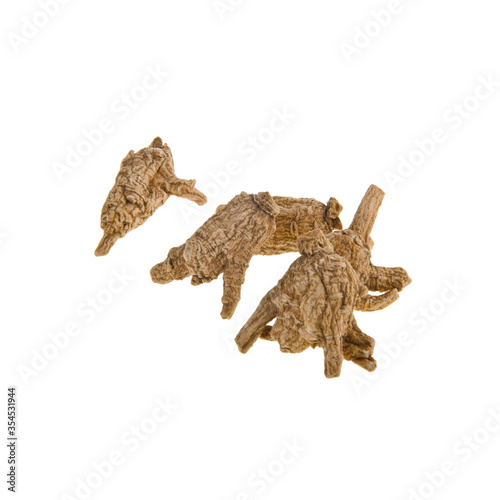 Ginseng or Dried Ginseng on a background new.