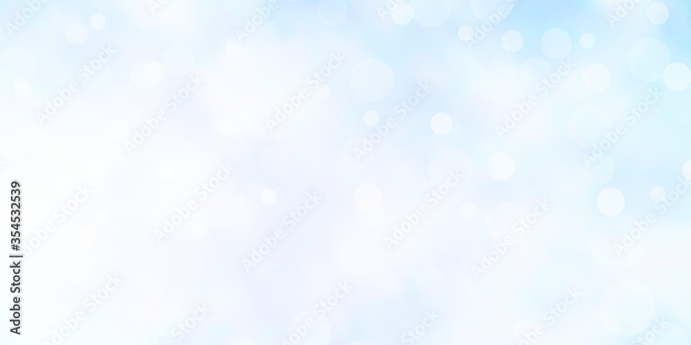 Light BLUE vector pattern with spheres. Illustration with set of shining colorful abstract spheres. Design for posters, banners. Light BLUE vector pattern with spheres. Illustration with set of shining colorful abstract spheres. Design for posters, banners.