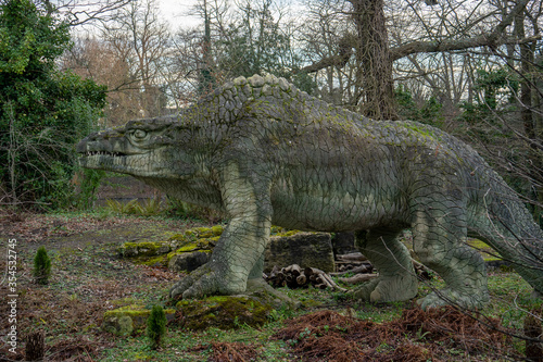 Crystal Palace Dinosaurs in Crystal Palace Park, London, England, United Kingdom © Joe