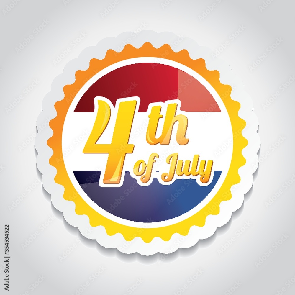USA independence day badge