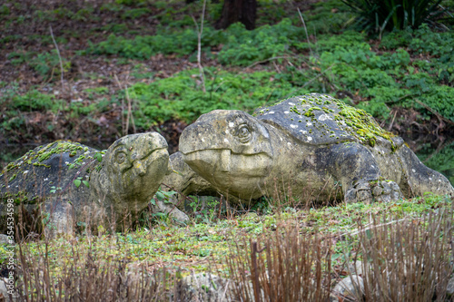 Crystal Palace Dinosaurs in Crystal Palace Park, London, England, United Kingdom photo