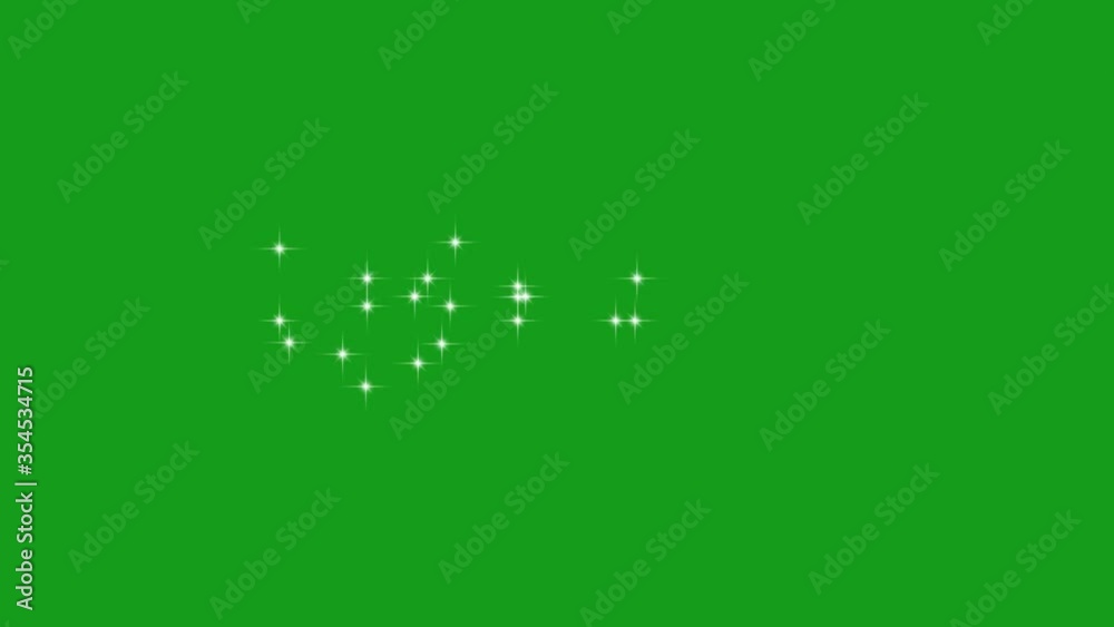 Magic stars motion graphics with green screen background Magic stars motion graphics with green screen background