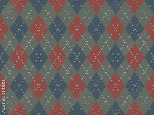 Argyle pattern seamless. Fabric texture background. Classic argill vector ornament
