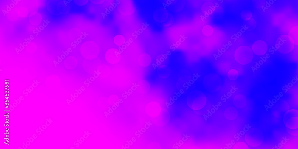 Light Purple, Pink vector background with bubbles. Modern abstract illustration with colorful circle shapes. Design for your commercials. Light Purple, Pink vector background with bubbles. Modern abstract illustration with colorful circle shapes. Design for your commercials.