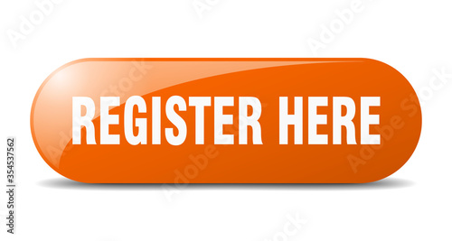 register here button. register here sign. key. push button.