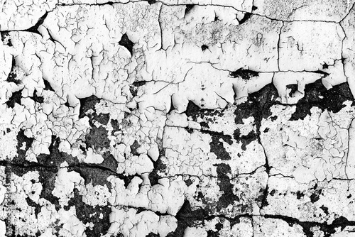 Fototapeta Naklejka Na Ścianę i Meble -  Texture of a concrete wall with cracks and scratches which can be used as a background