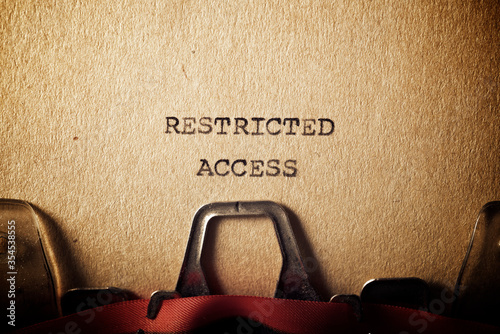 Restricted access text