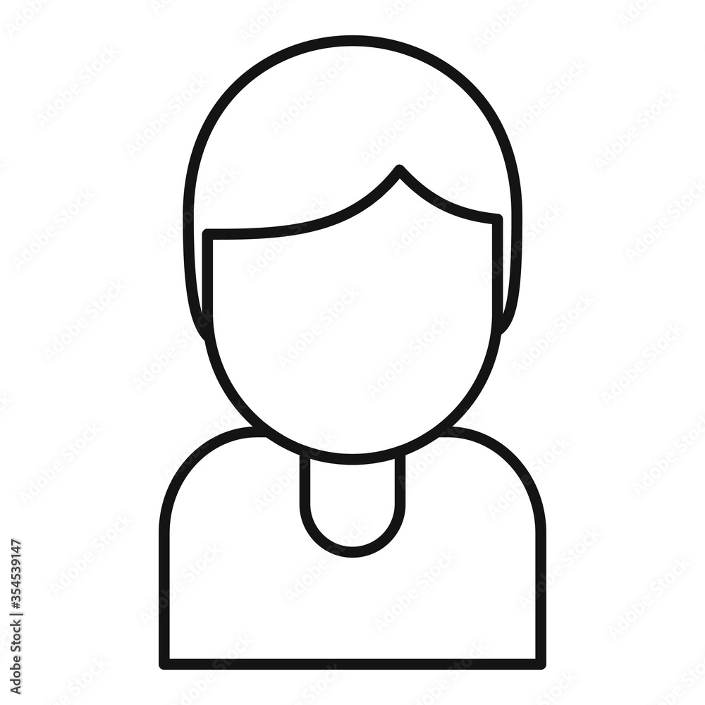 Tutor avatar icon. Outline tutor avatar vector icon for web design isolated on white background Tutor avatar icon. Outline tutor avatar vector icon for web design isolated on white background