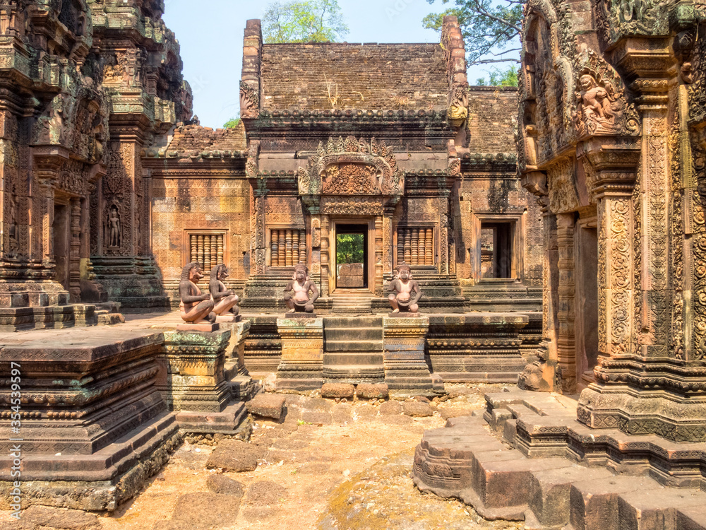 Inner enclosure of the 'Citadel of the Women' - Banteay Srei, Cambodia