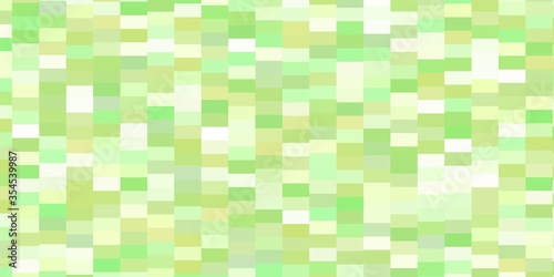 Light Green vector backdrop with rectangles. Abstract gradient illustration with colorful rectangles. Pattern for commercials, ads.