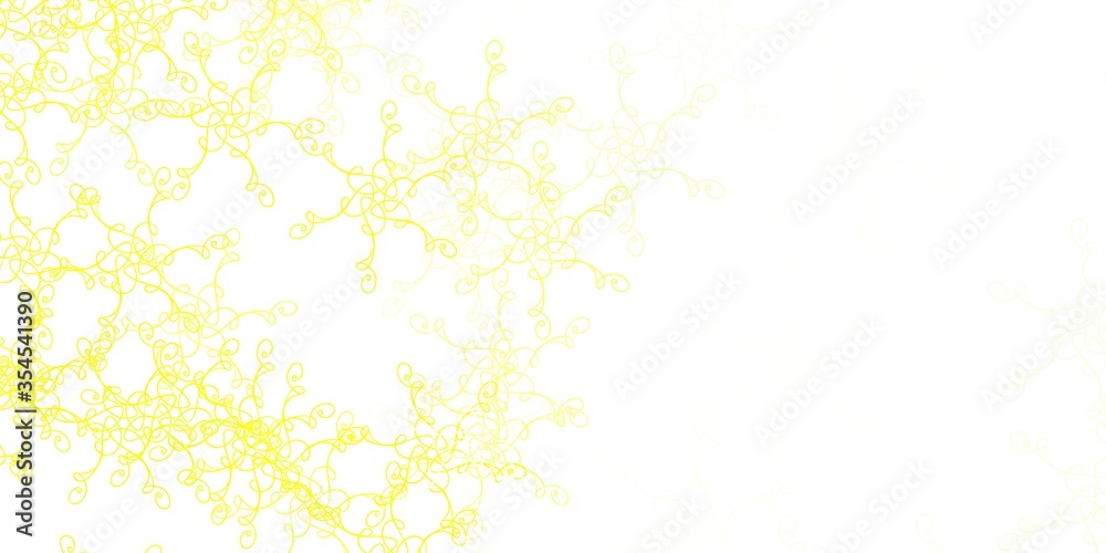 Light Yellow vector layout with circular arc.