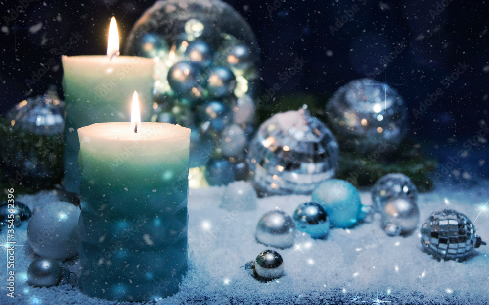 Merry Christmas and Happy New Year, Holidays greeting card, blurred bokeh background Merry Christmas and Happy New Year, Holidays greeting card, blurred bokeh background