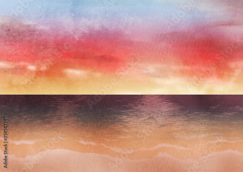 夕方の海背景 Stock イラスト Adobe Stock 夕方の海背景 Stock イラスト Adobe Stock