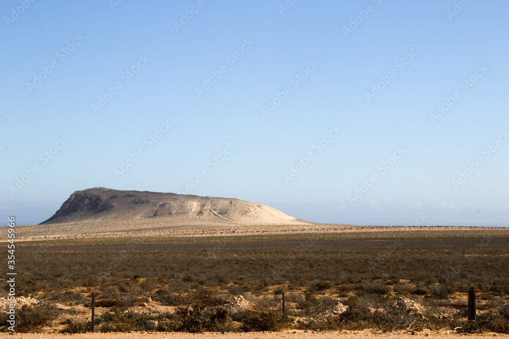 Old diamond mining dune in desert
