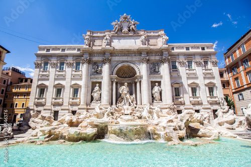 The Trevi Fountain in Rome Italy
