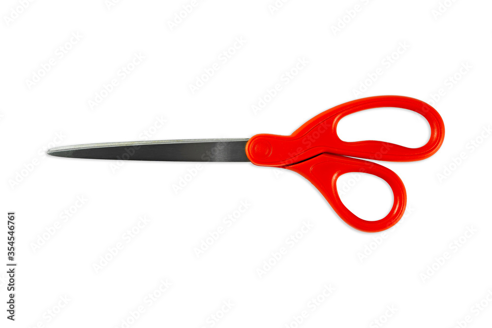 red scissor isolated on white background with clipping path red scissor isolated on white background with clipping path