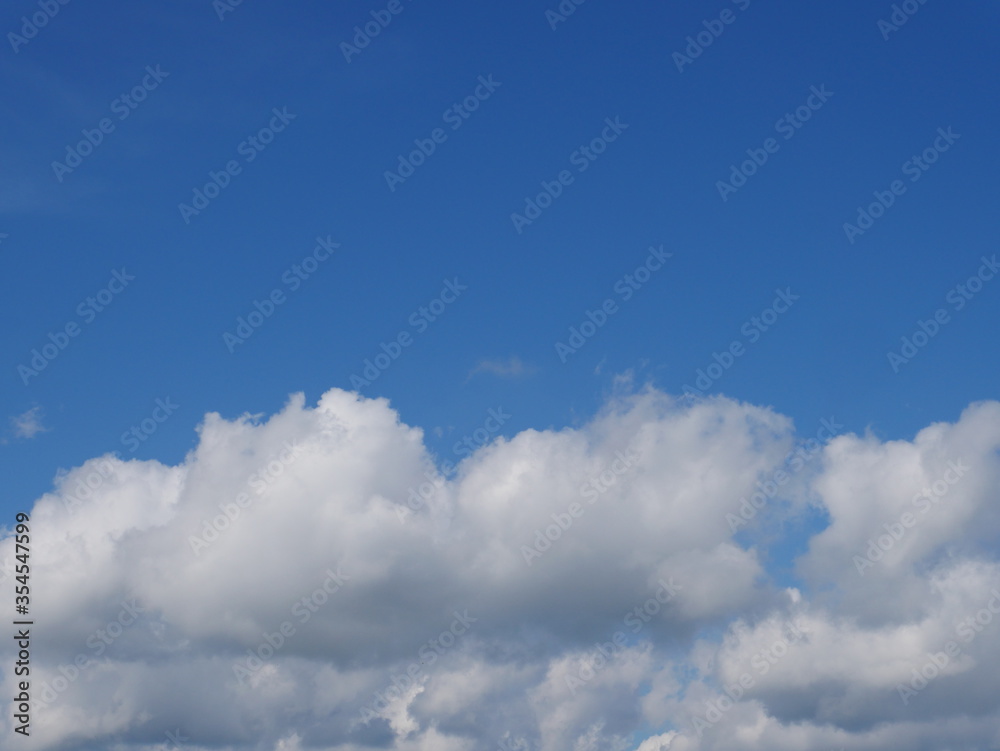 blue blue sky with clouds