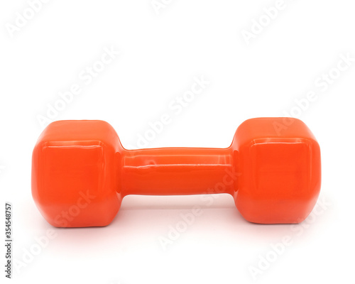 A dumbbell isolated on white