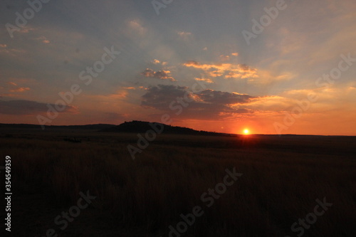 sunset in africa