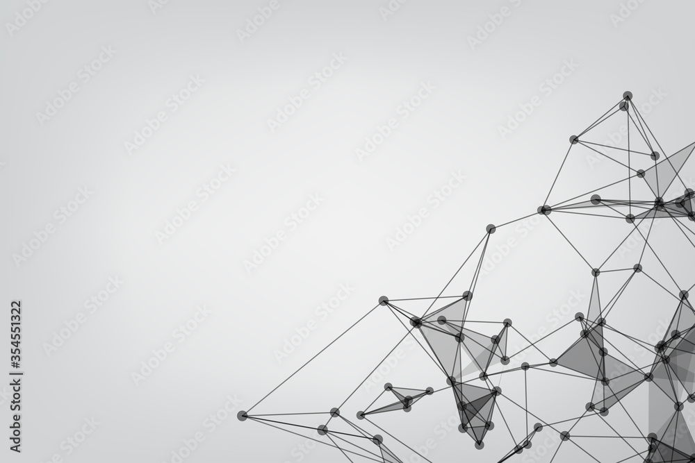 Geometric graphic background molecule and communication. Minimalism chaotic illustration. Concept of the science, chemistry, biology, medicine. Background Technology connecting dots and line. Geometric graphic background molecule and communication. Minimalism chaotic illustration. Concept of the science, chemistry, biology, medicine. Background Technology connecting dots and line.