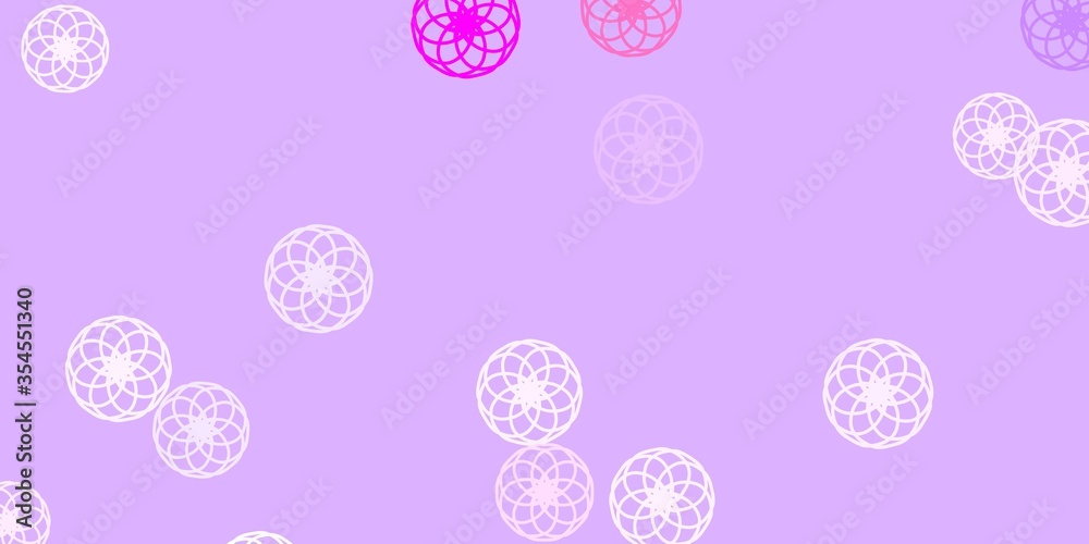 Light Purple, Pink vector layout with circle shapes. Light Purple, Pink vector layout with circle shapes.