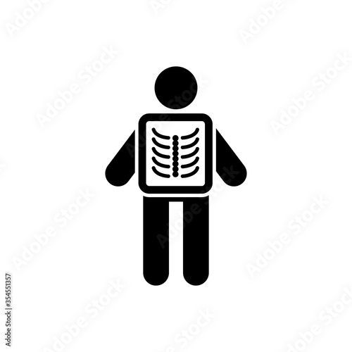 X-Ray icon. Vector