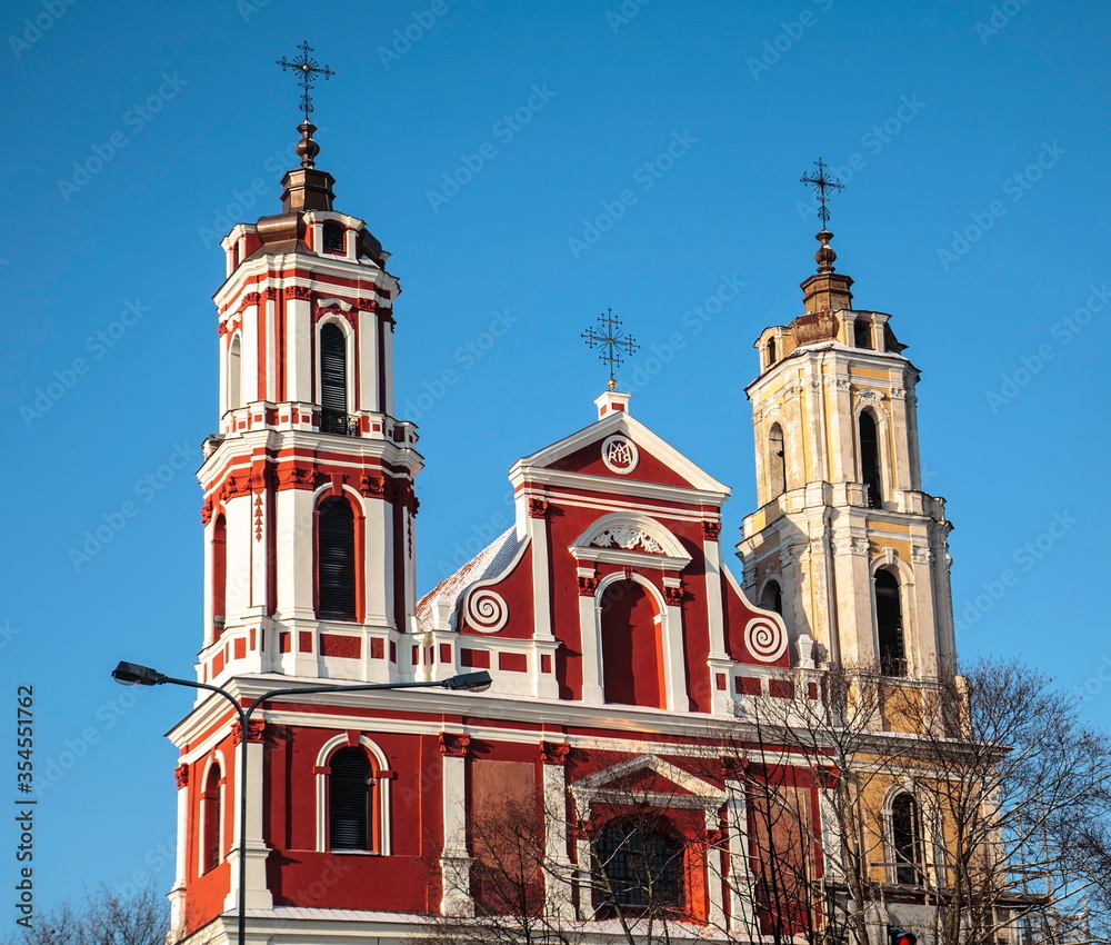 Restoration of church towers in Vilnius