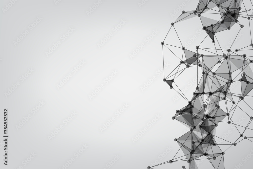 abstract low poly lines mesh white. Background Technology connecting dots and line. abstract low poly lines mesh white. Background Technology connecting dots and line.