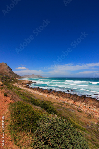 coastline and sea in the morning photo