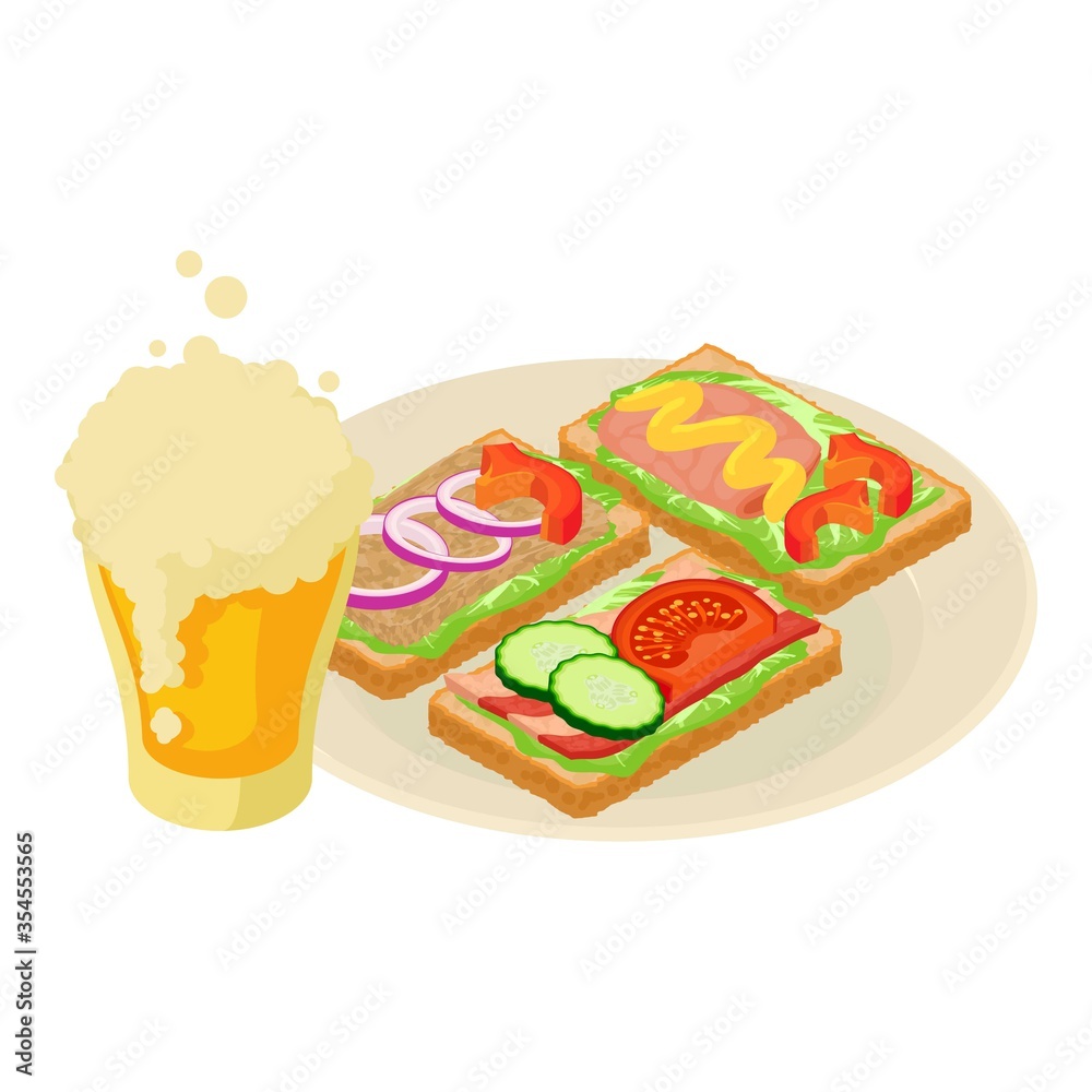 Traditional snack icon. Isometric illustration of traditional snack vector icon for web Traditional snack icon. Isometric illustration of traditional snack vector icon for web