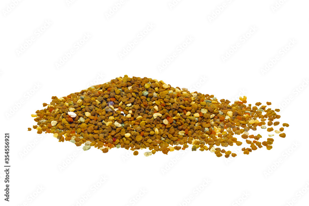 Bee pollen grains on a white background. no shadows, full focus. Healthy natural medicine. Honey bee pollen isolated. Bee pollen grains is a natural source of all vitamins and minerals for humans.
Bee pollen grains on a white background. no shadows, full focus. Healthy natural medicine. Honey bee pollen isolated. Bee pollen grains is a natural source of all vitamins and minerals for humans.