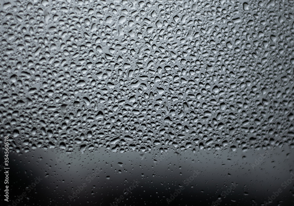 Water drops on window glass Water drops on window glass