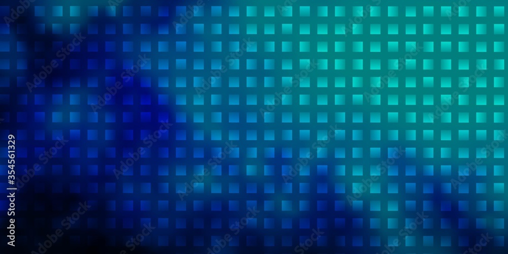 Dark BLUE vector template with rectangles.