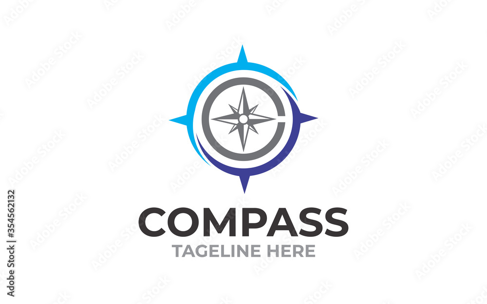 Creative Compass logo vector design Creative Compass logo vector design