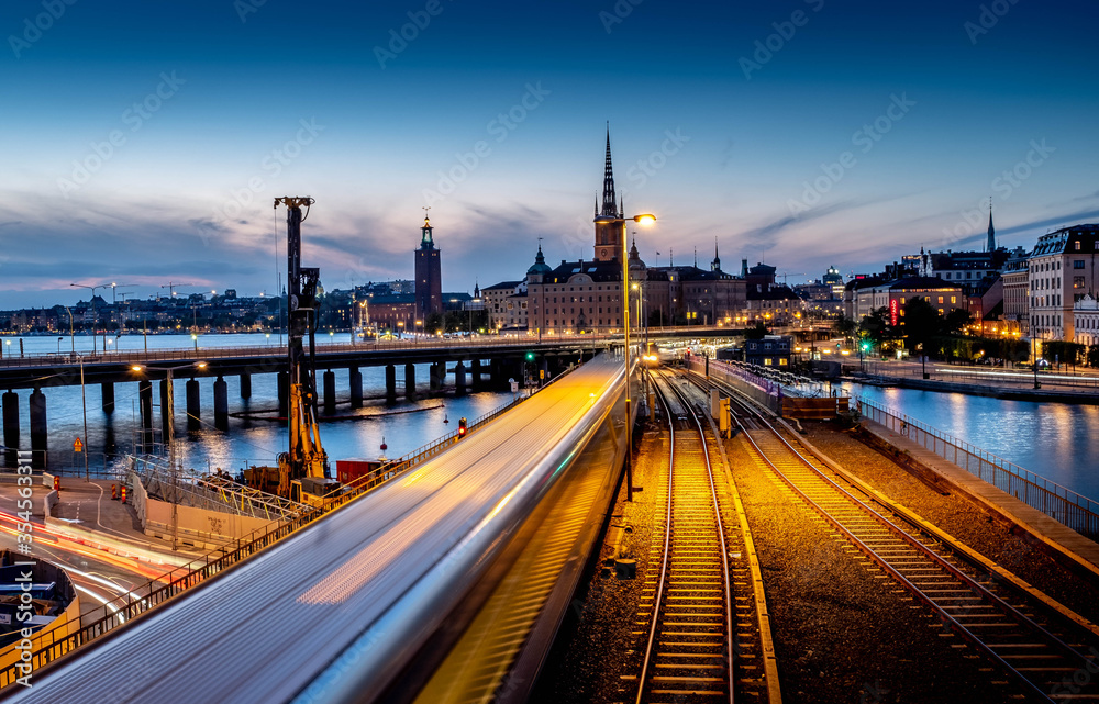 Fototapeta premium stockholm at night