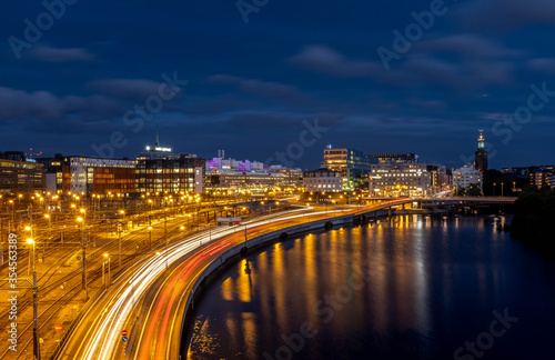 night view of Stockholm