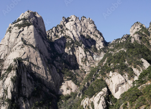 Mountain view of Yellow Mountain in Anhui of China