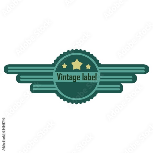 Vintage label