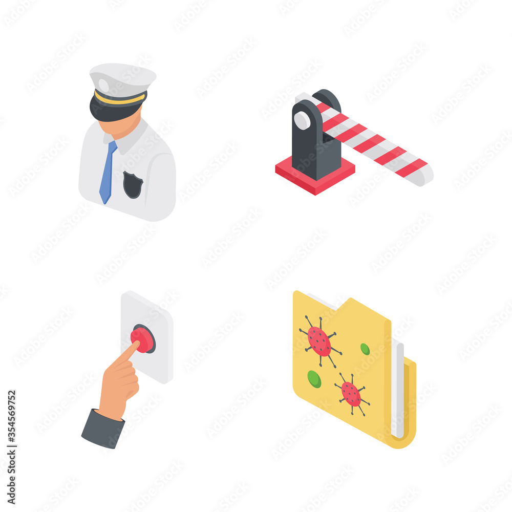 Security and Safety Icons Set Security and Safety Icons Set