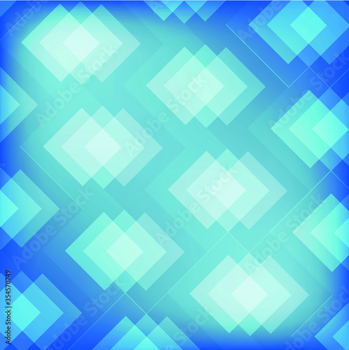 Geometric Abstract Background Blue, Blue vector pattern for posters, Light BLUE vector polygonal design pattern