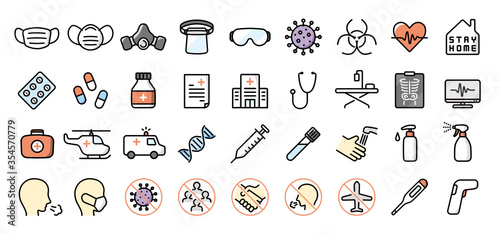 Coronavirus Icon Set