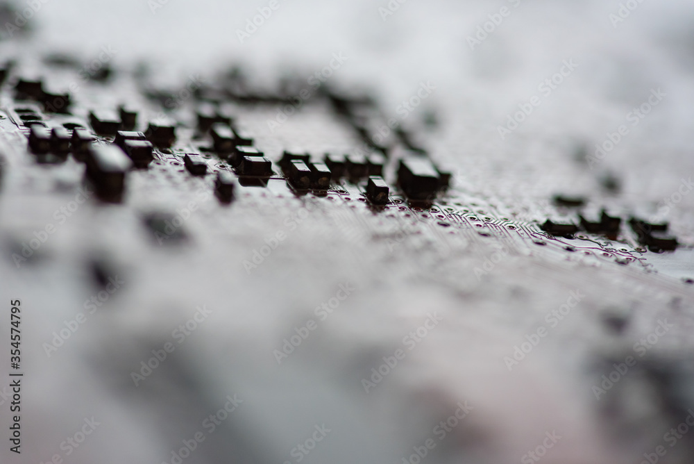 Abstract,close up of Mainboard Electronic background.
(logic board,cpu motherboard,circuit,system board,mobo)