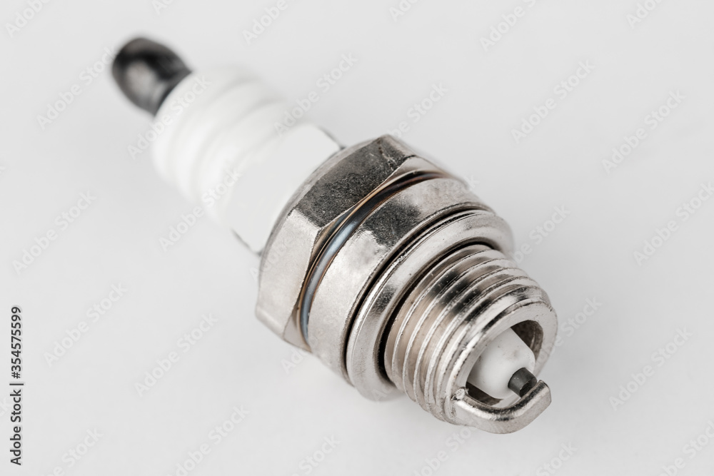 iridium spark plugs, on a white background.. iridium spark plugs, on a white background..