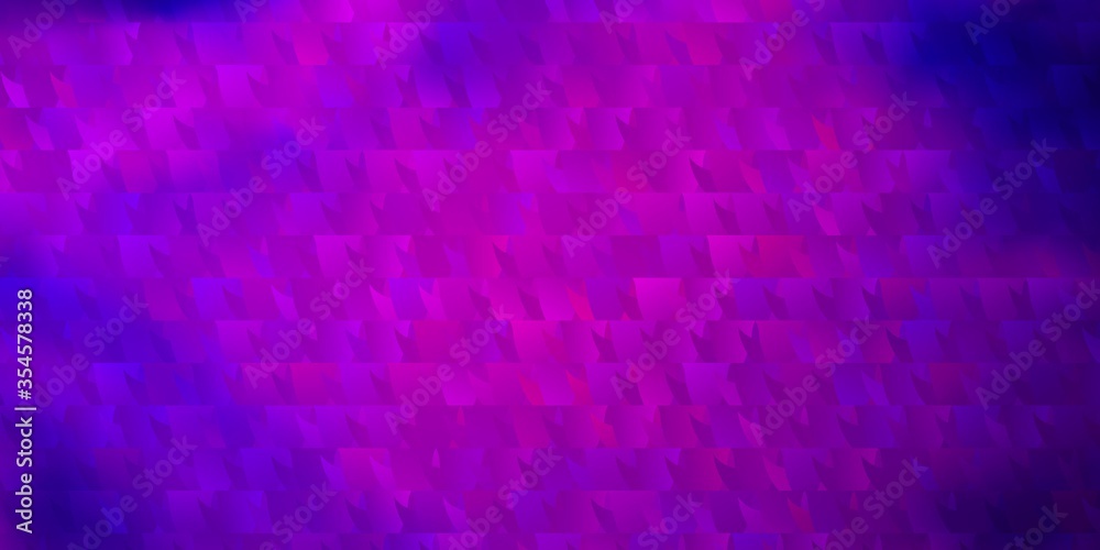 Dark Purple vector texture with triangular style.