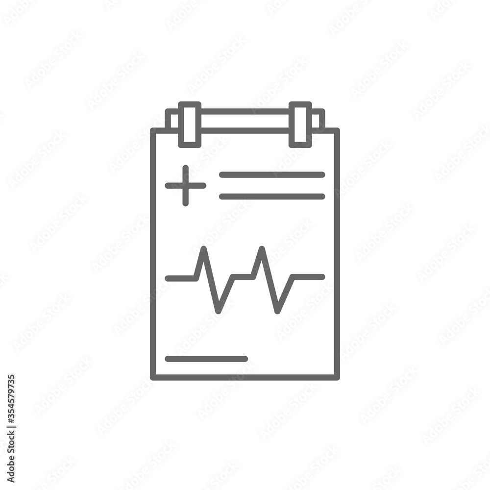 List of medical form with results data and approved vector check mark icon, line of fine art, clinical documents checklist with check mark, insurance or medicine service mark, prescription record List of medical form with results data and approved vector check mark icon, line of fine art, clinical documents checklist with check mark, insurance or medicine service mark, prescription record