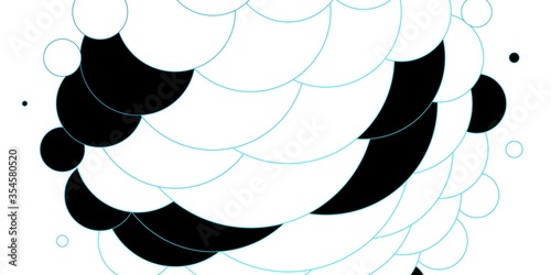 Light BLUE vector layout with circle shapes. Glitter abstract illustration with colorful drops. Pattern for wallpapers, curtains.