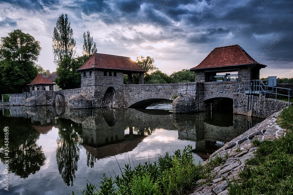 Obraz premium Palmengartenwehr Leipzig.